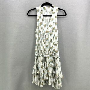 Rare Koch Haley Drop-waist Ruffled Tropical Parrot Print Dress Size S